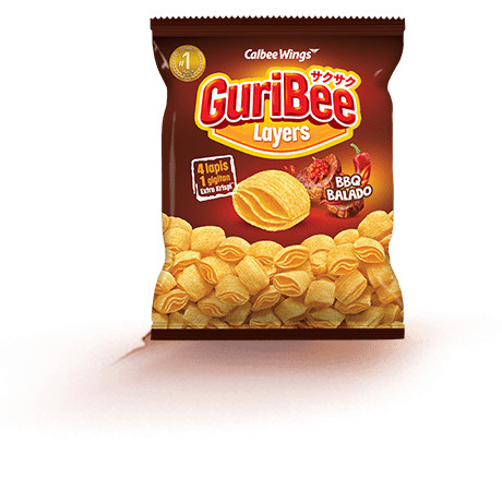 

GURIBEE LAYERS SNACK BBQ BALADO 68G - 013155