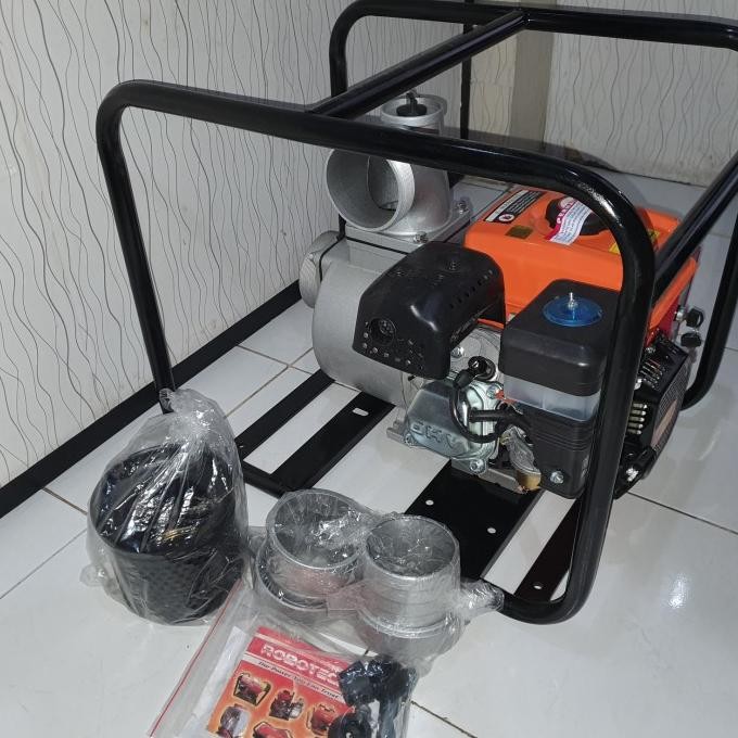 Mesin Pompa Air 4Inch Stater(Mesin Gx220:8Hp) Merk Robotech [ Chetki ]