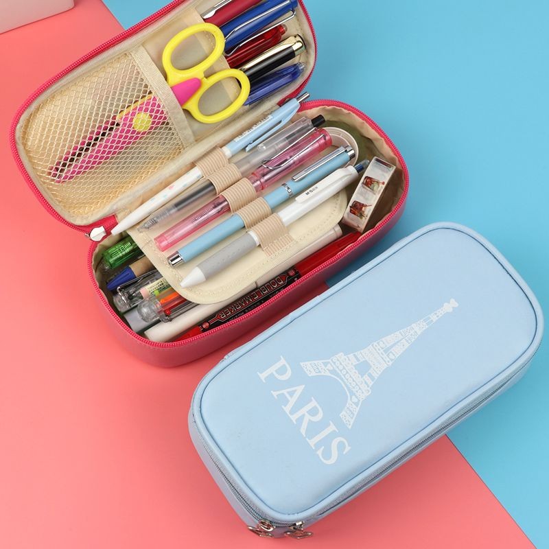 

Tas Pensil Multifungsi Tas Pena Kanvas Kapasitas Besar Kotak Pensil
