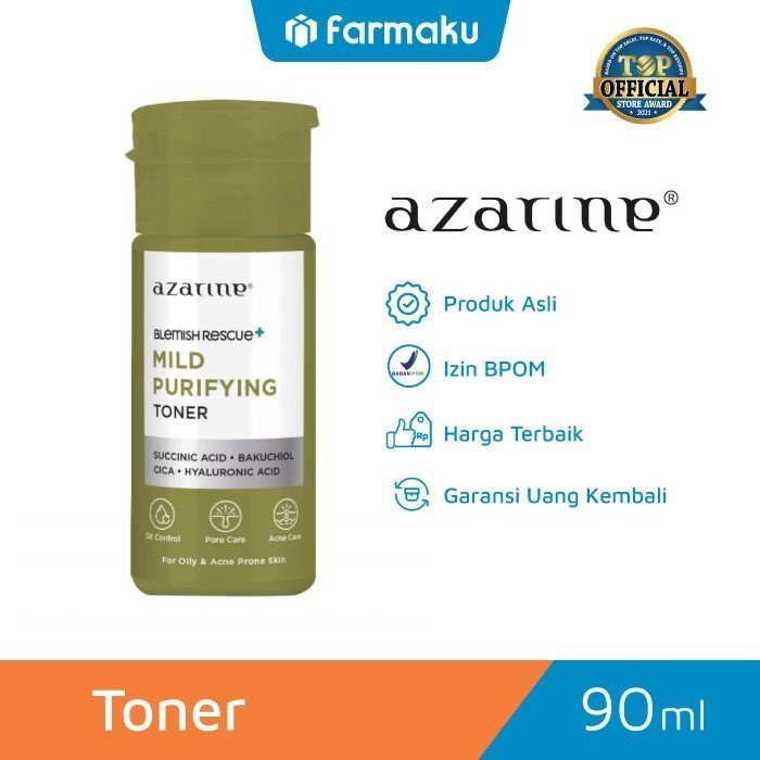 Azarine Toner Mild Purifying Botol 90 ml - (Variasi)