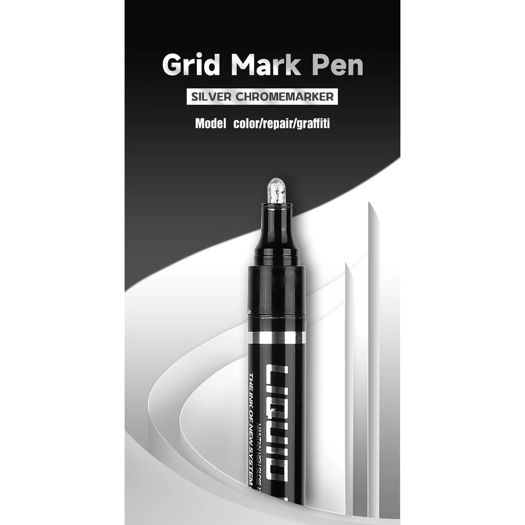 

[MURAH] GuangNa Spidol Permanen Marker Metallic Chrome Waterproof 2mm - 843C