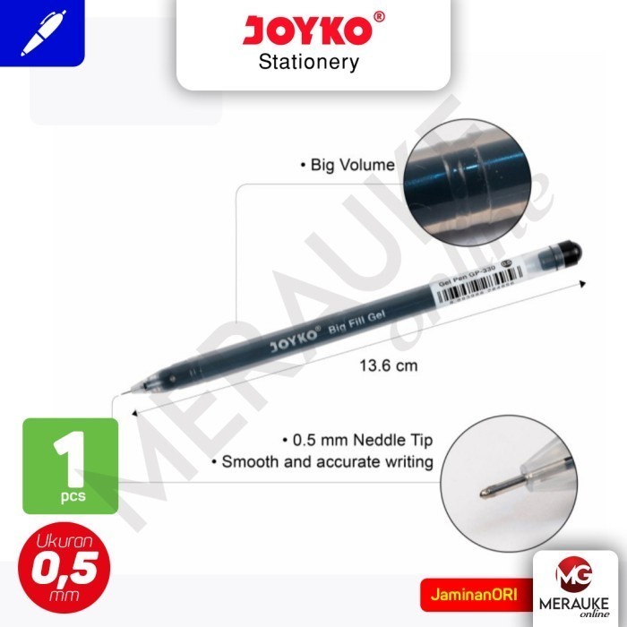 

Gel Pen JOYKO GP-330 0.5 mm (Satuan)