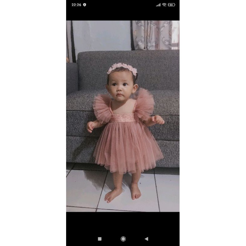 Rok Ultah Kid Kekinian Snak Perempuan Usia 6 Bln Sampai 4 Tahun Anak Cewek Baju Dress Anak Gaun Gsun