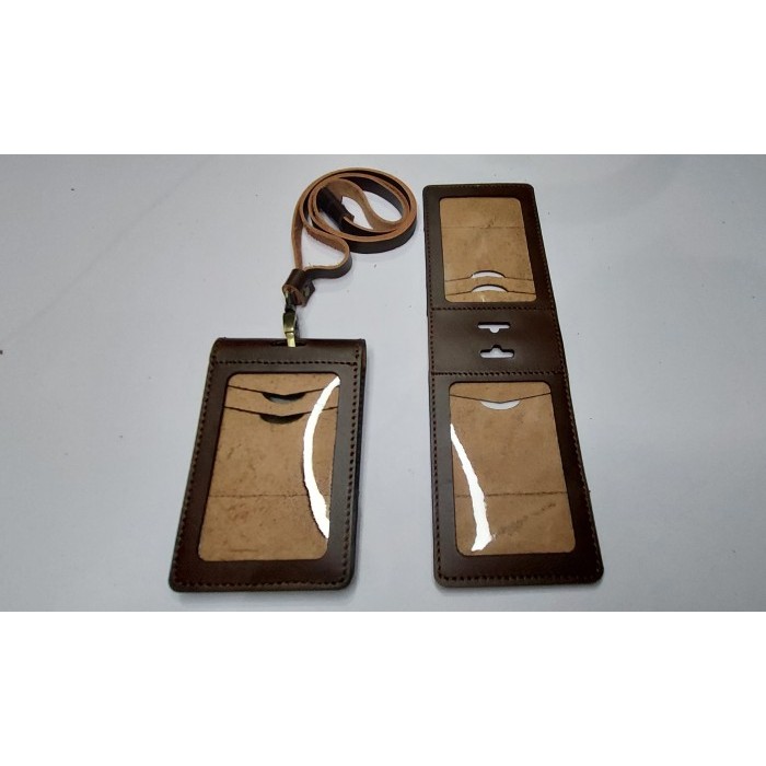 

Terlaris ID Card Kulit Gantungan Id Card 2 sisi Magnet SALE