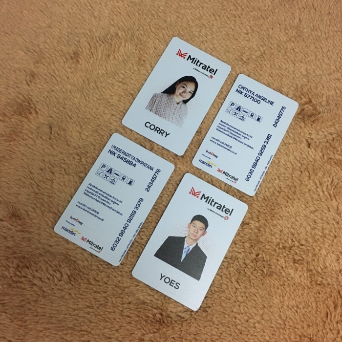 

Terlaris ID card e money cetak 2sisi SALE