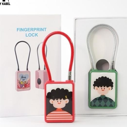 Exclusive Gembok Sidik Jari Pintar Serbaguna Lucu Smart Fingerprint Padlo Sg-100 Daily Use Keychain,