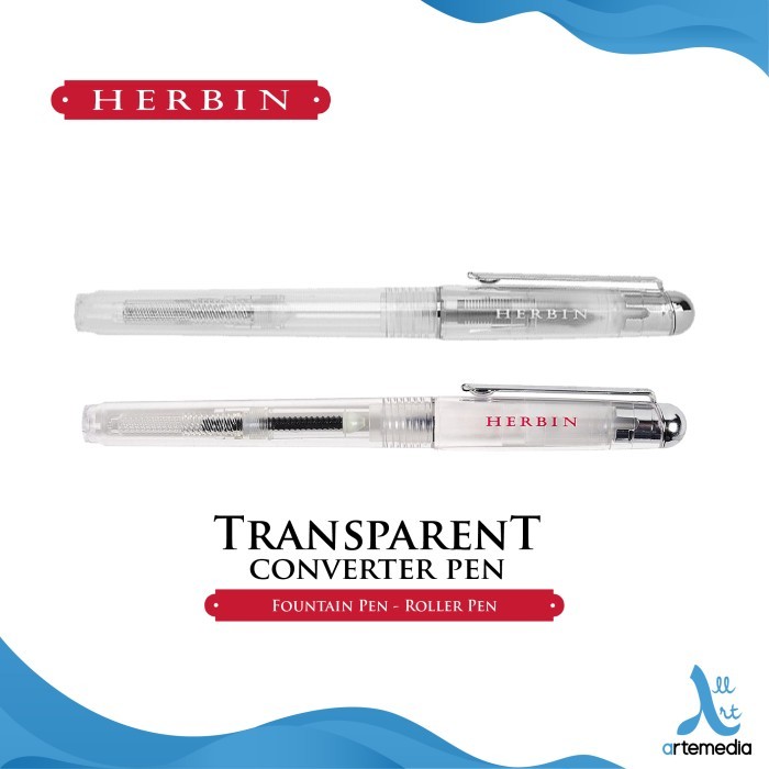 

Terlaris Pulpen Isi Ulang Herbin Transparent Converter Pen Roller Fountain Pen SALE