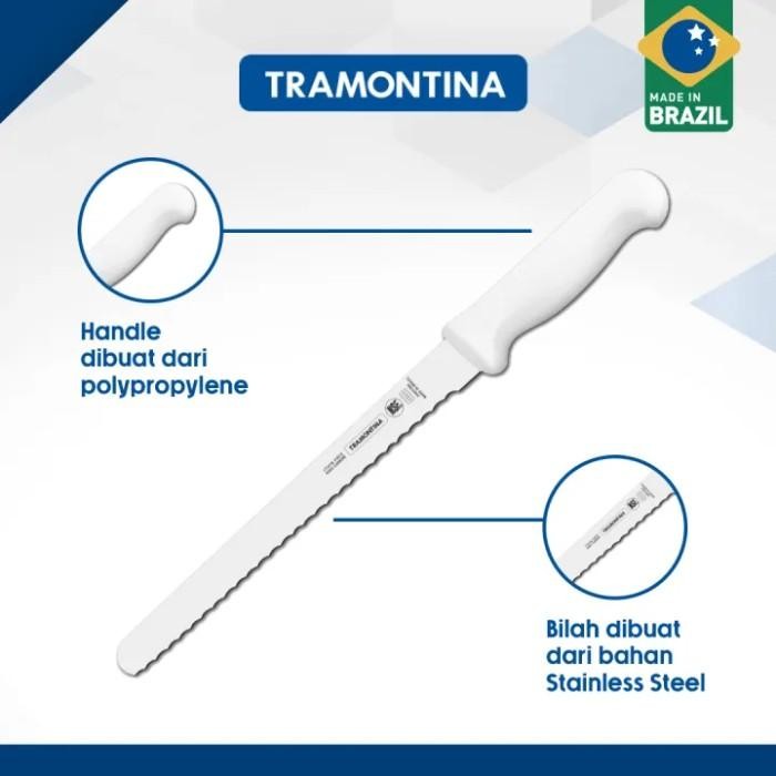 Tramontina Pisau Ham| Ham Slicer | Pisau Roti | Bread Knife