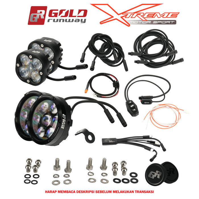 Lampu FogLamp Gold Runway 70watt Double Sepasang Garansi