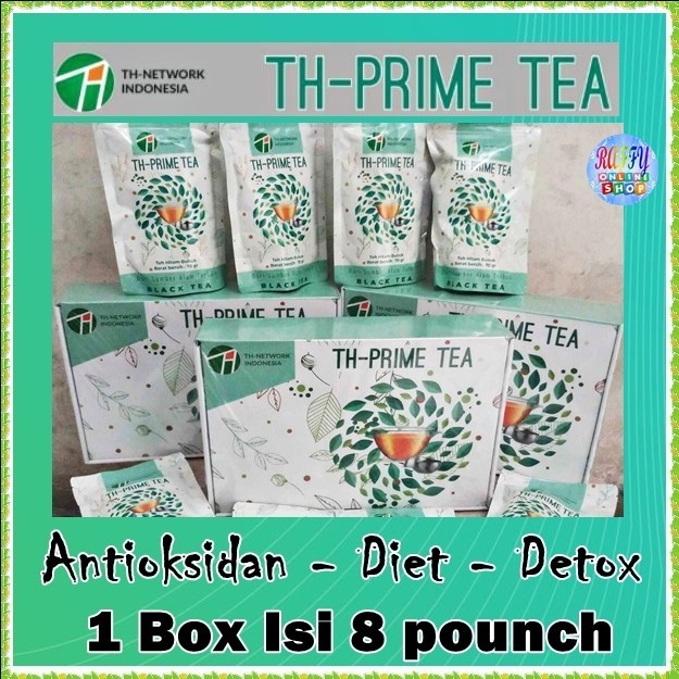 

TH Prime Tea Black Tea Anti oksidan diet detox 1 Box isi 8 Pouch