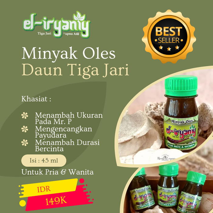 Minyak Daun Bungkus 3 Jari Asli Papua