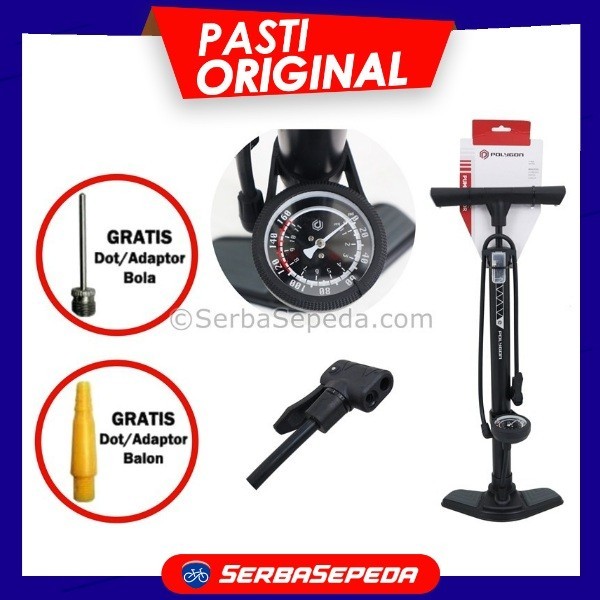 Pompa Sepeda - Pompa Lantai Polygon Stx