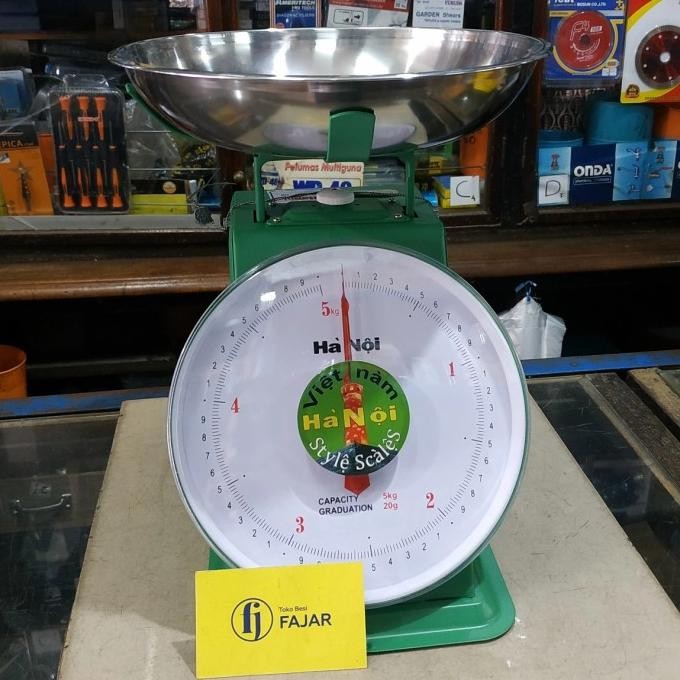 TERBARU - Timbangan duduk Vietnam 5 kg / Timbangan jarum model piring 5 kg