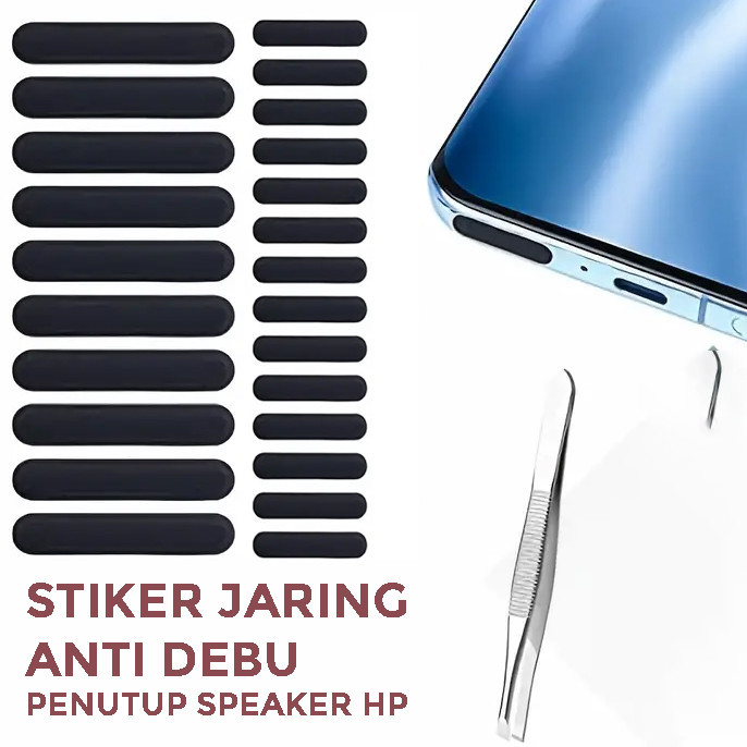 

Stiker Jaring Anti Debu Penutup Lubang Speaker HP - IC01 - Hitam | Aksesoris Headphone & Headset