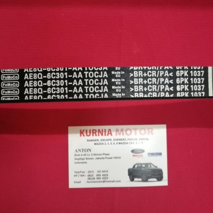 Fan Belt / Tali Kipas Ford Fiesta 1.4 , Ford Fiesta 1.6