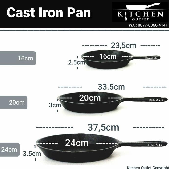 Cast Iron Fry Pan Mini Round Cast Iron Skillet Egg Pan 20Cm