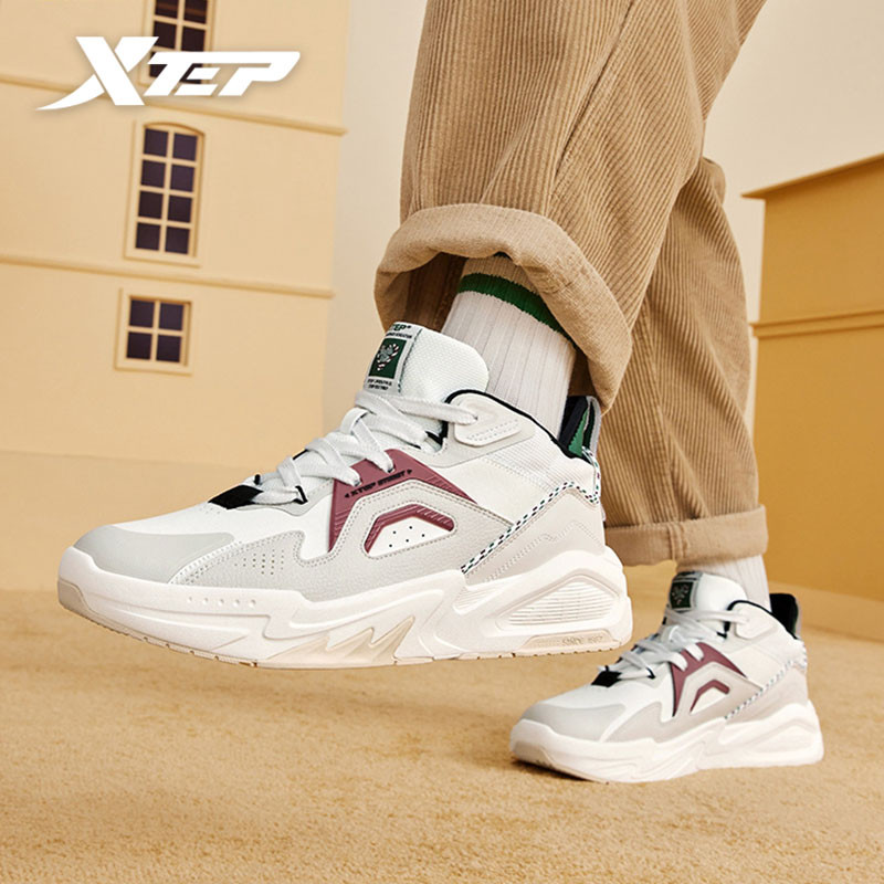 XTEP Pria Sepatu Lari Sepatu Olahraga Sepatu Ringan Nyaman Bernapas |07343648|