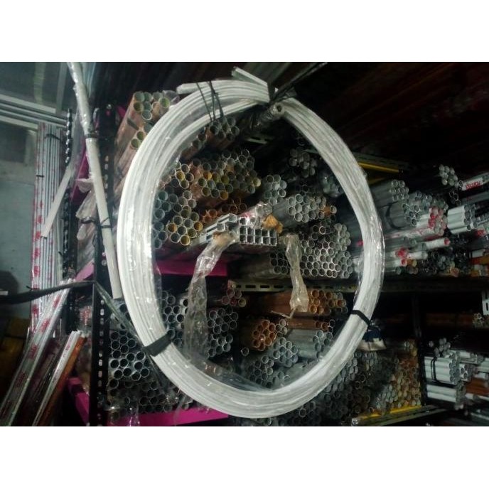 Rel Double Gorden Vitrace Flexibel Lengkung Tirai Pintu Jendela Siku