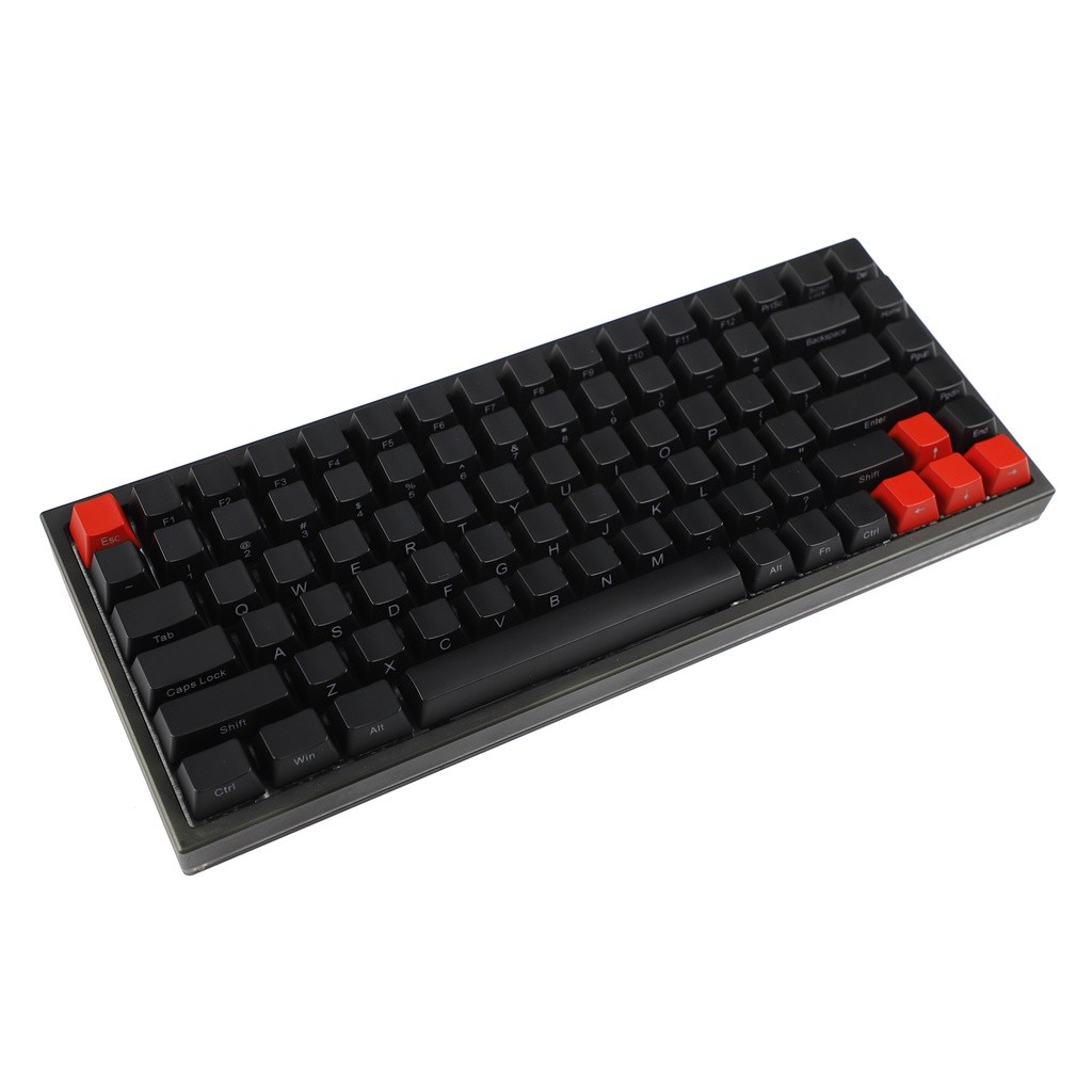YMDK ABS 136 ANSI ISO Side-lit Shine Through Keycap Dilapisi UV untuk 108 104 96 87 61 68 NJ80 GMMK8