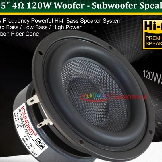 Speaker Subwoofer 5 Inch 5.25 Woofer Hifi High Quality