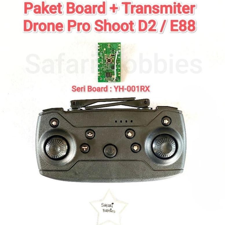 Original Paket Transmitter + Board Receiver Drone Pro Shoot D2 / E88 / E88 Pro Promo