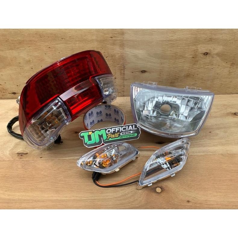 Original Paket Lengkap Lampu Fiz Fizr Vega R Lama Lampu Depan Sein Dan Lampu Stoplam Belakang Cod