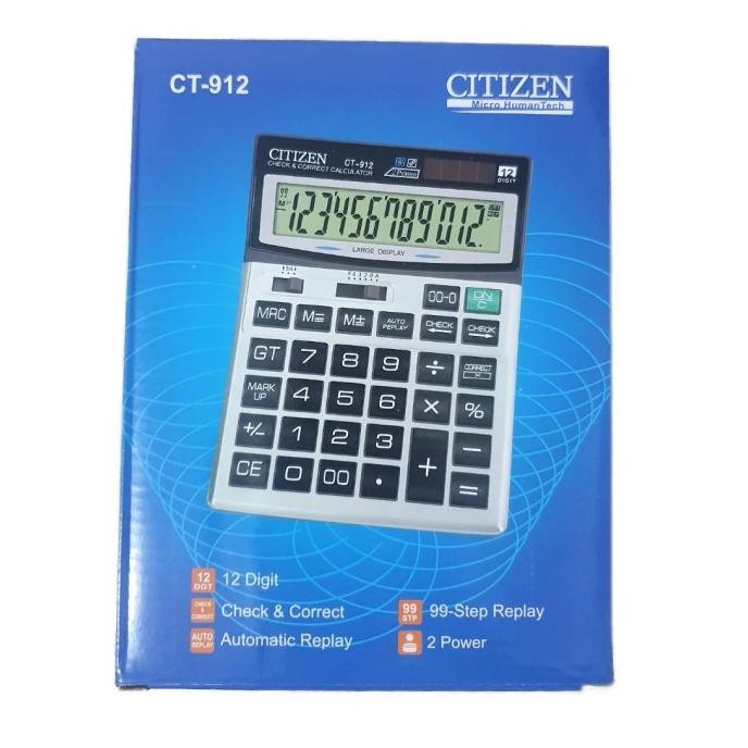 

dgh-43 Kalkulator Citizen CT 912 - Kalkulator Besar - Kalkuator 12 Digit Sale