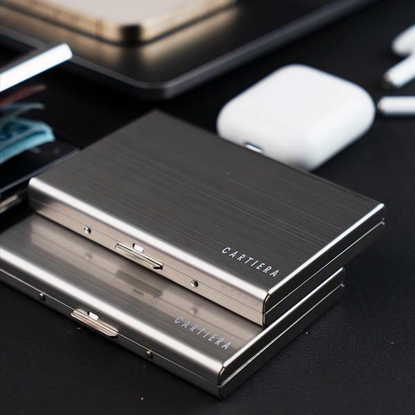 Terlaris Cartiera Slim Wallet - Dompet RFID Slim Simple Elegant SALE
