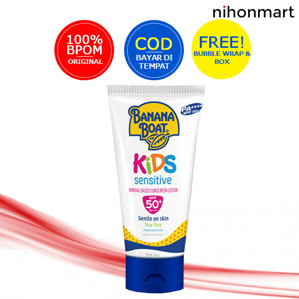 Banana Boat Kids Sensitive Sunscreen Lotion Spf 50+ 90Ml