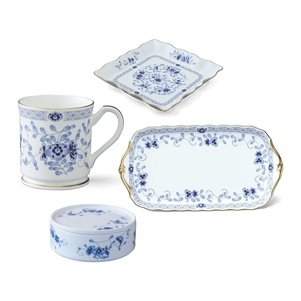 Narumi 9682-5040 Jepang Milano Bone China Square Plate Gold Rim Eropa, Gaya Barat Retro untuk Hadiah