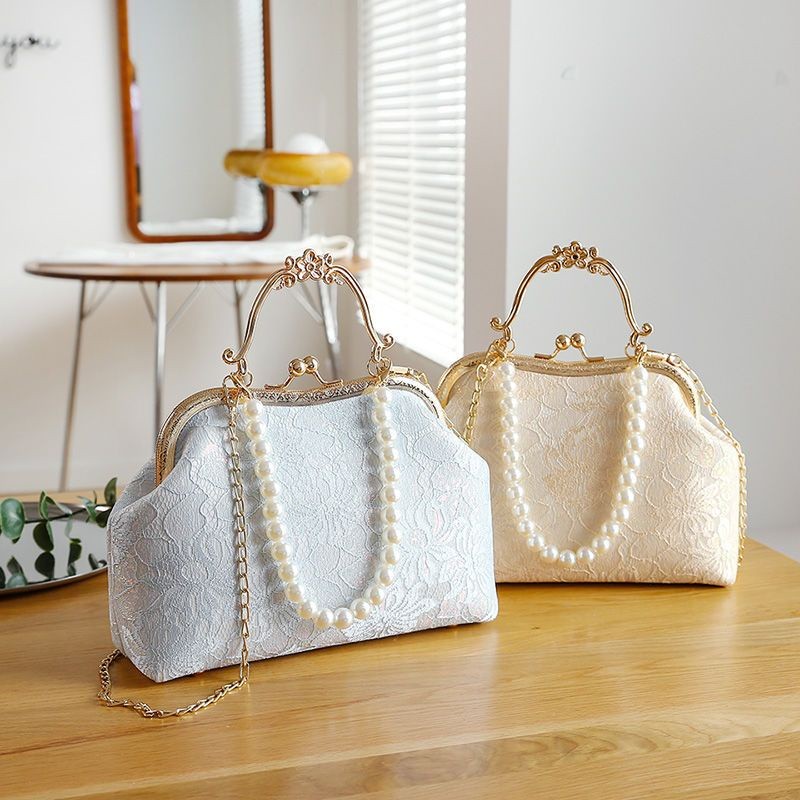 

Tas Wanita Jepit Renda Kapasitas Besar Tas Genggam Tas Bahu Tas Hadiah Tas Antik Tas Tangan Mutiara |YWubuidJ|