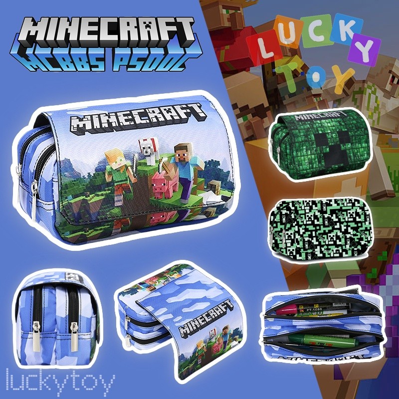 

Tempat Pensil Kado Lucu Stok Tersedia Kotak Alat Tulis Minecraft Permainan Merchandise Kartun |8164C212|
