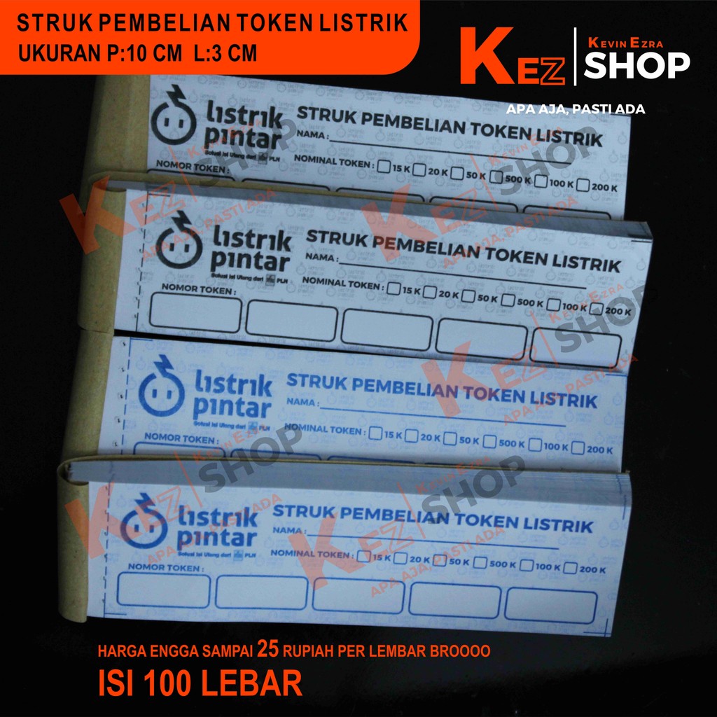 

STRUK PEMBELIAN TOKEN LISTRIK isi 100 lembar harga terjangkau #STRUKPEMBELIANTOKENLISTRIK100LEMBAR