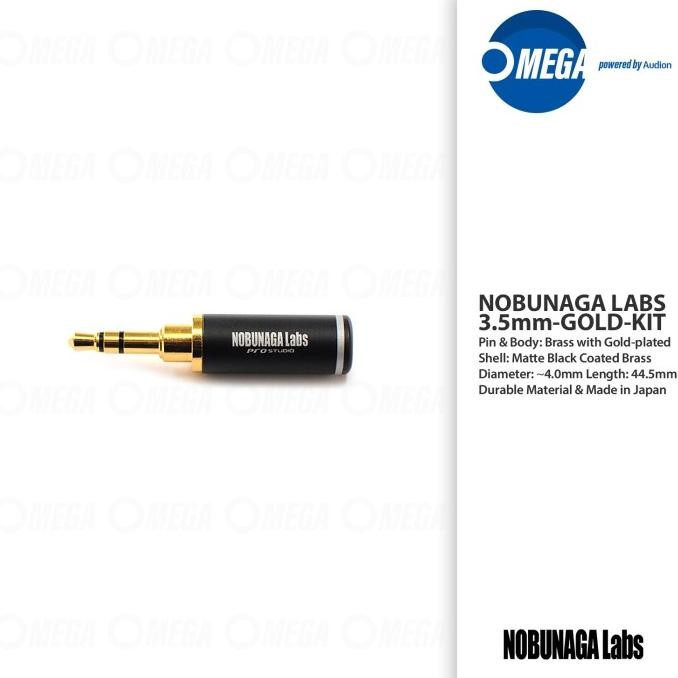 siap kirimm... nobunaga labs pro studio 3.5mm custom plug gold-plated made in japan