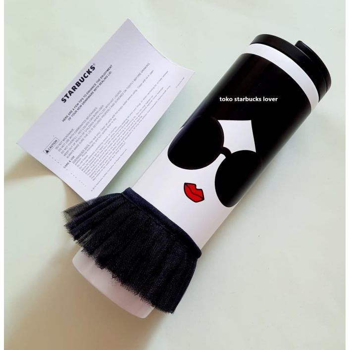 STARBUCK TUMBLER STAINLESS STEEL GRANDE ALICE N OLIVIA WITH TUTU 0410T