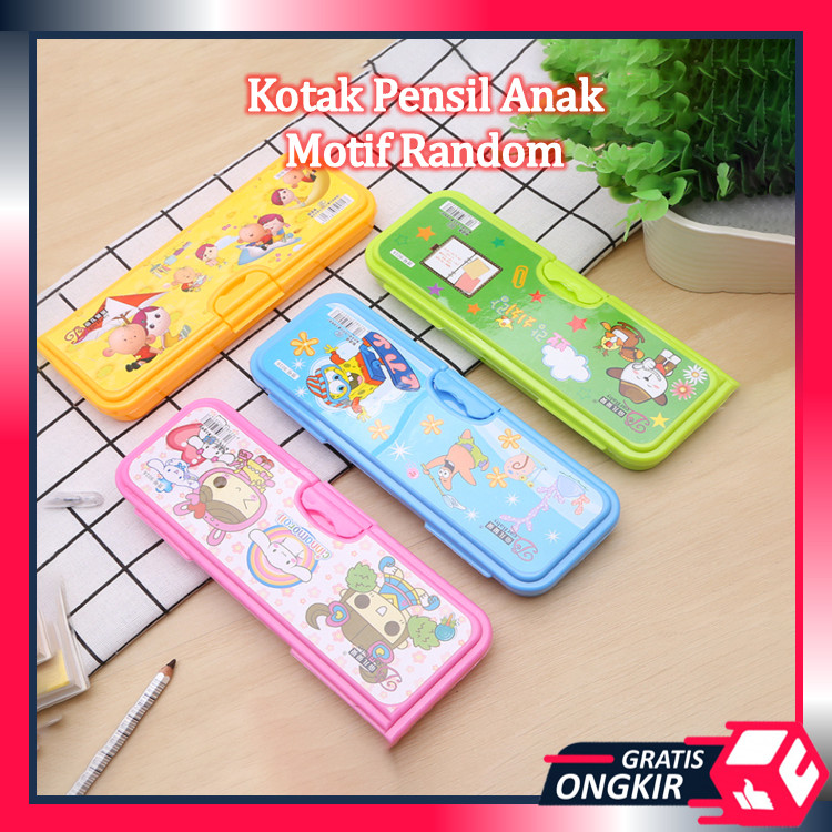 

Gratis Ongkir - S5981 Tempat Pensil Anak Motif Random / Kotak Pensil / Tempat Alat Tulis Sekolah