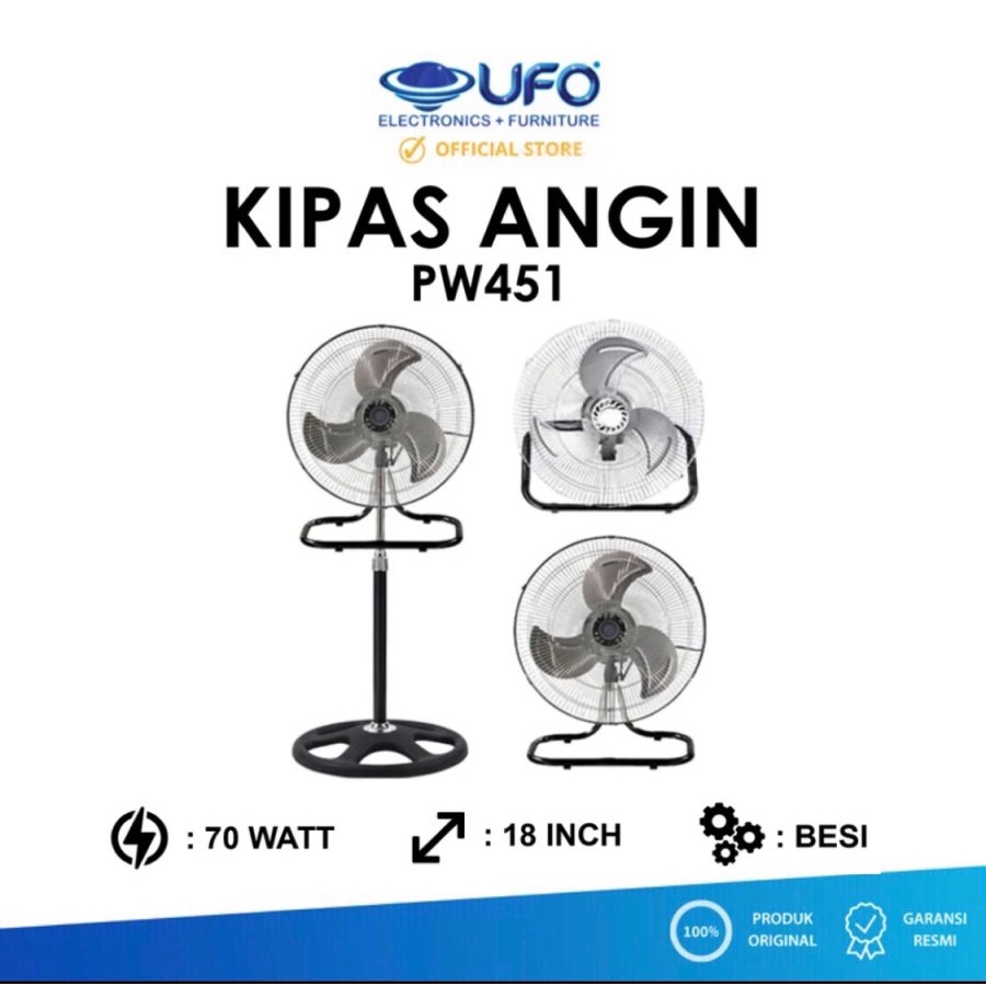 Maspion Power Fan 18 inch 3in1 – PW451 || PW 451