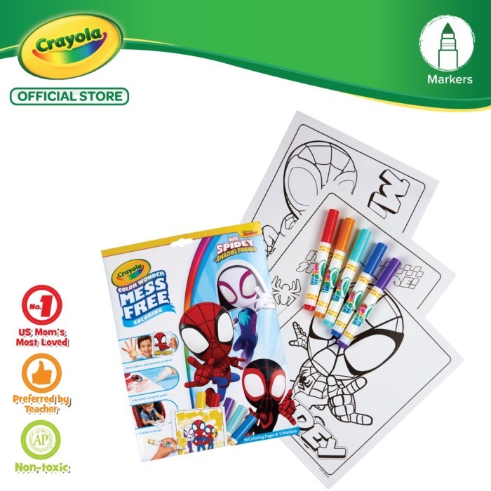 

promo! 230 CRAYOLA COLOR WONDER MESS FREE SPIDEY & HIS AMAZING FRIENDS