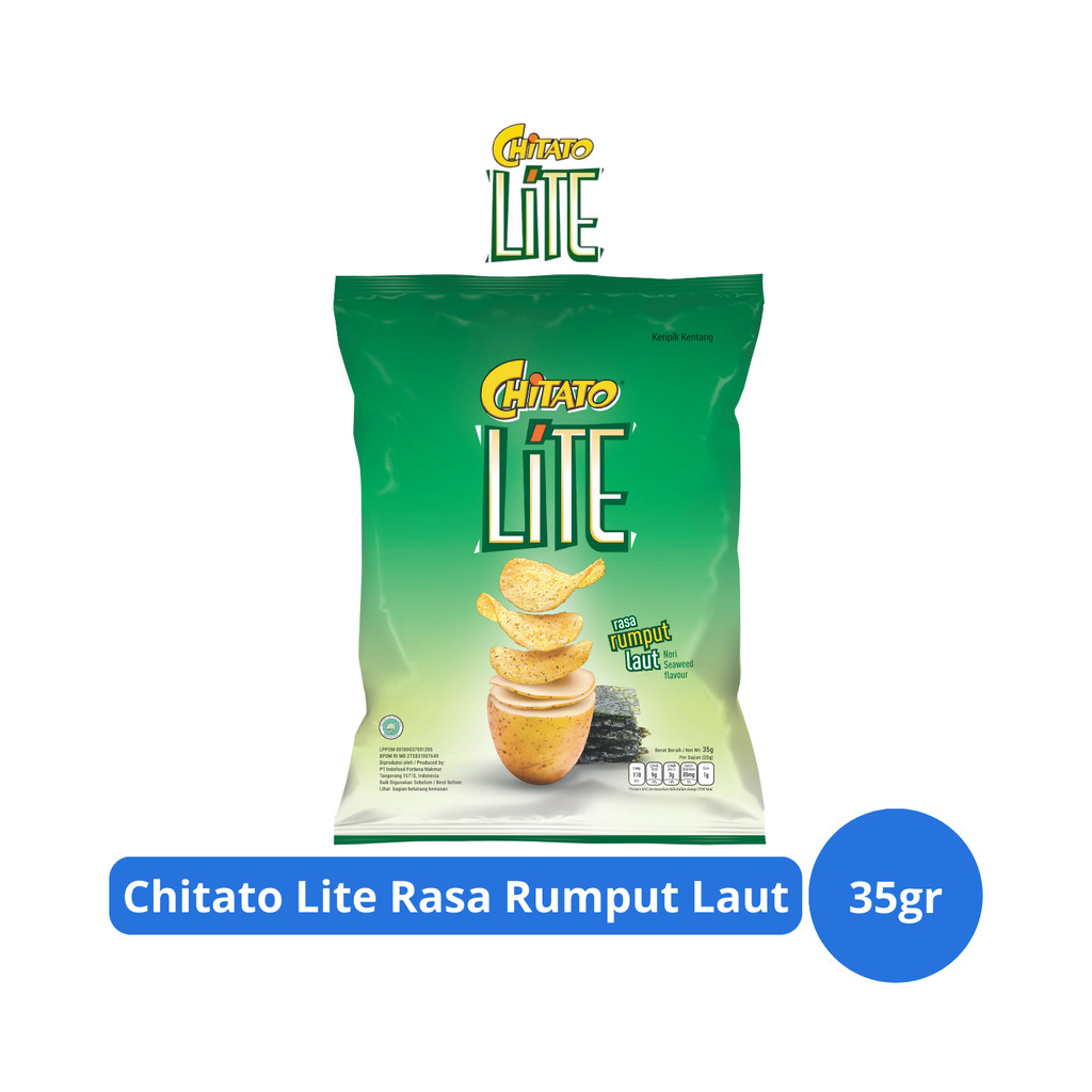 

Chitato Lite Keripik Kentang Rasa Rumput Laut 35gr