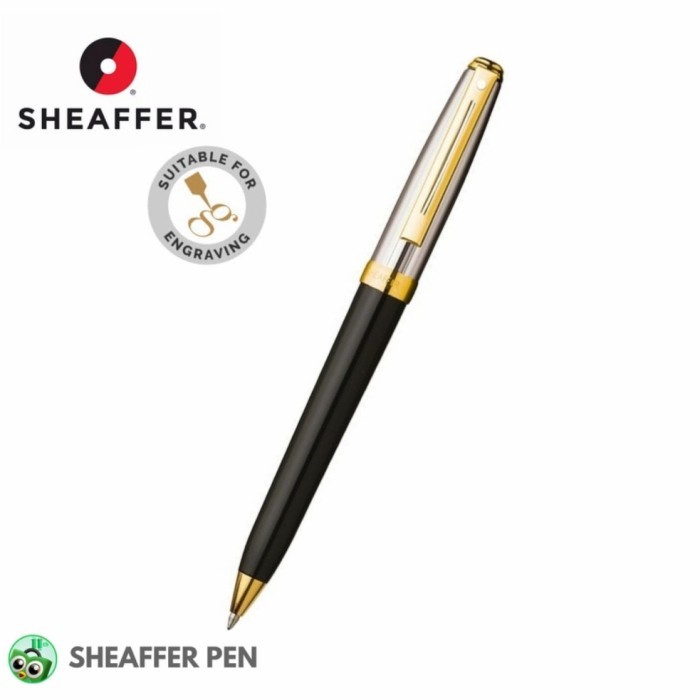 

Sheaffer Prelude Black Onyx laque Barrel Chased Palladium Plate Cap