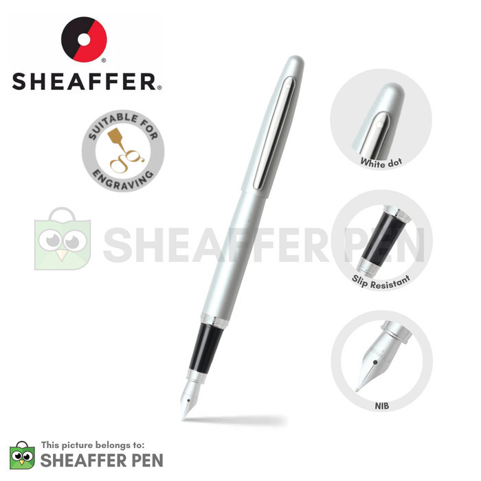 

Sheaffer VFM Strobe Silver Fountain Pen