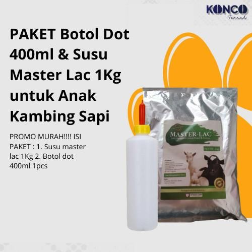

Paket Master Lac & Botol Dot 400 Ml Susu Pengganti Untuk Pedet Cempe Hewan