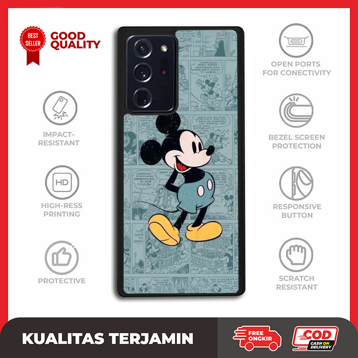 Casing Case Custom Samsung Note 20 10 9 8 7 5 Ultra Plus FE Mickey Mouse AE3437 Hardcase A16