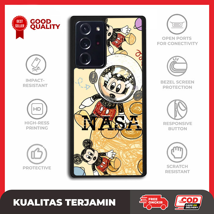Casing Case Custom Samsung Note 20 10 9 8 7 5 Ultra Plus FE Mickey Nasa AE3455 Hardcase A16