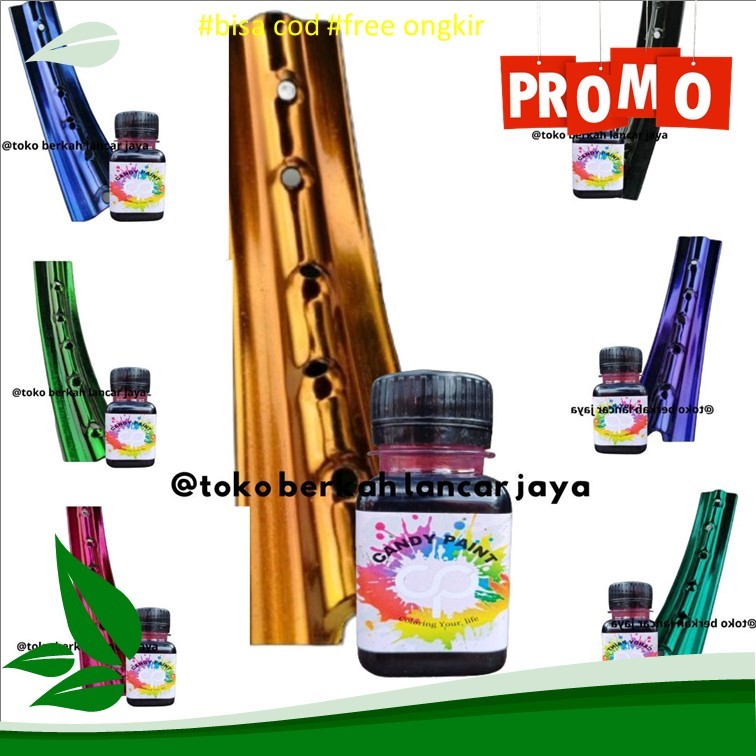 ( OLES) 50 ML Candy Paint Pewarna Logam Candy Metalic Transparan Candy Paint/ Candy Chrome Metal ORI