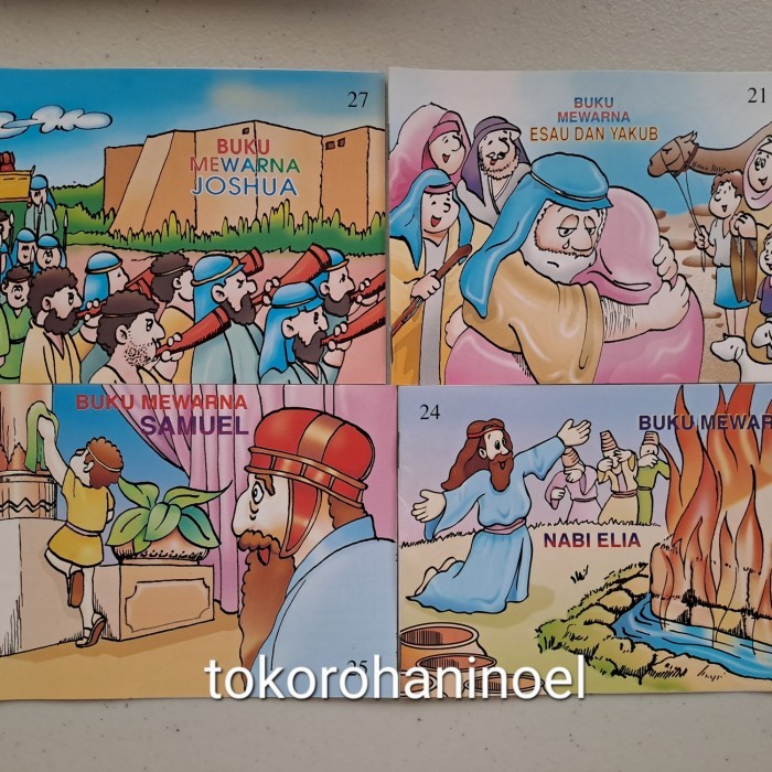 

New - Buku Mewarnai Cerita Alkitab / Buku Sekolah Minggu