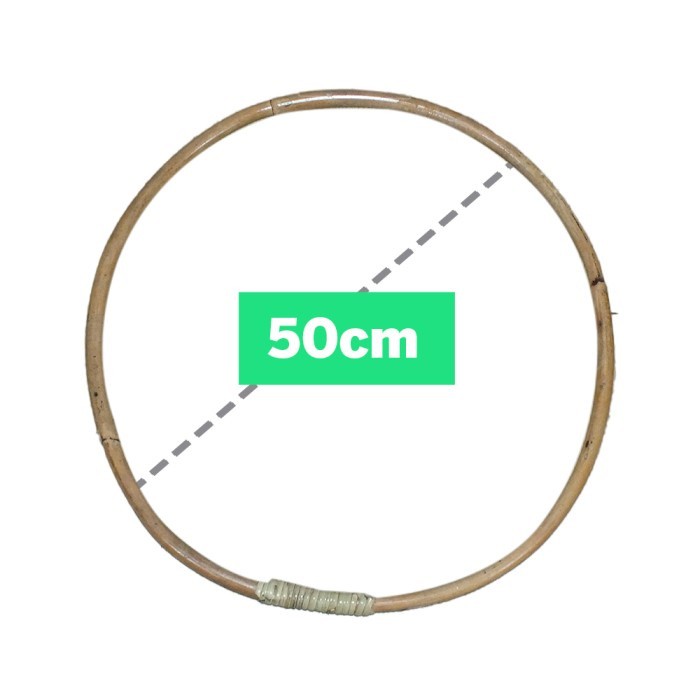 Hula Hoop Rotan 50 cm | Hulahoop | Hulahup Rotan Kecil | Mainan anak Hula Hoop
