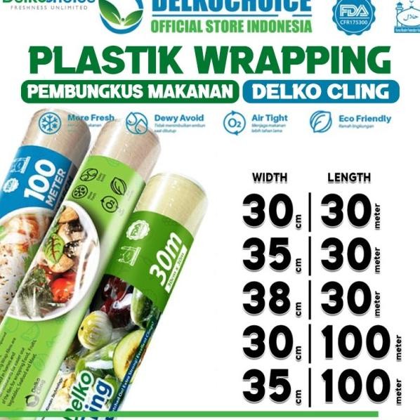 Plastik Cling Wrap Food Wrapping Pembungkus Makanan Delko Cling / Roll