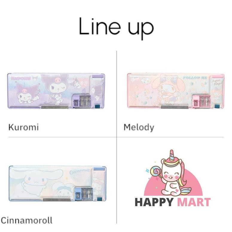 

fj-44 Kotak pensil magnet DOFF motif sanrio kuromi / melody Hemat