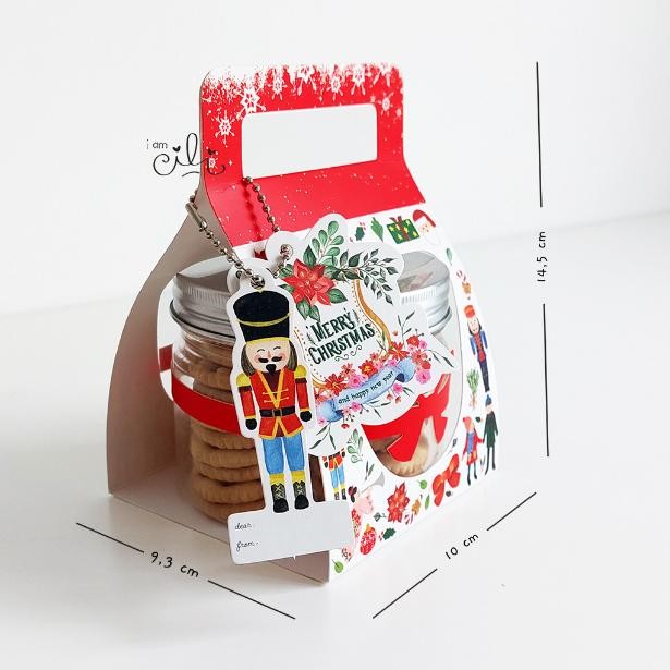 

ukd- (BOX CELYN400) kotak kue kering toples tabung jar 400ml (isi 10) Premium